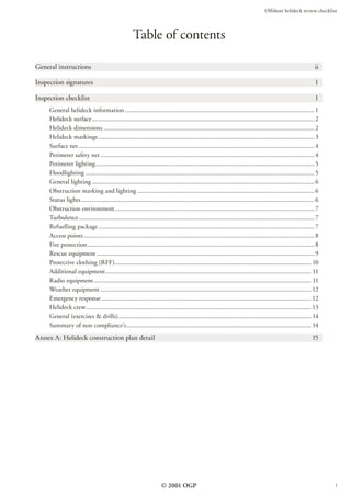 Offshore helideck review checklist | PDF