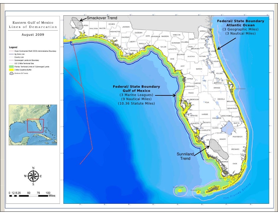 Florida Boundary Map Offshore Oil Gas Florida State Owned Waters Briefing V17 5 728 