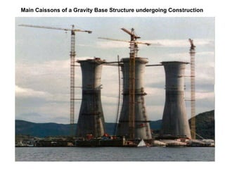 Nor Azmi/QSM652/2010
Main Caissons of a Gravity Base Structure undergoing Construction
 