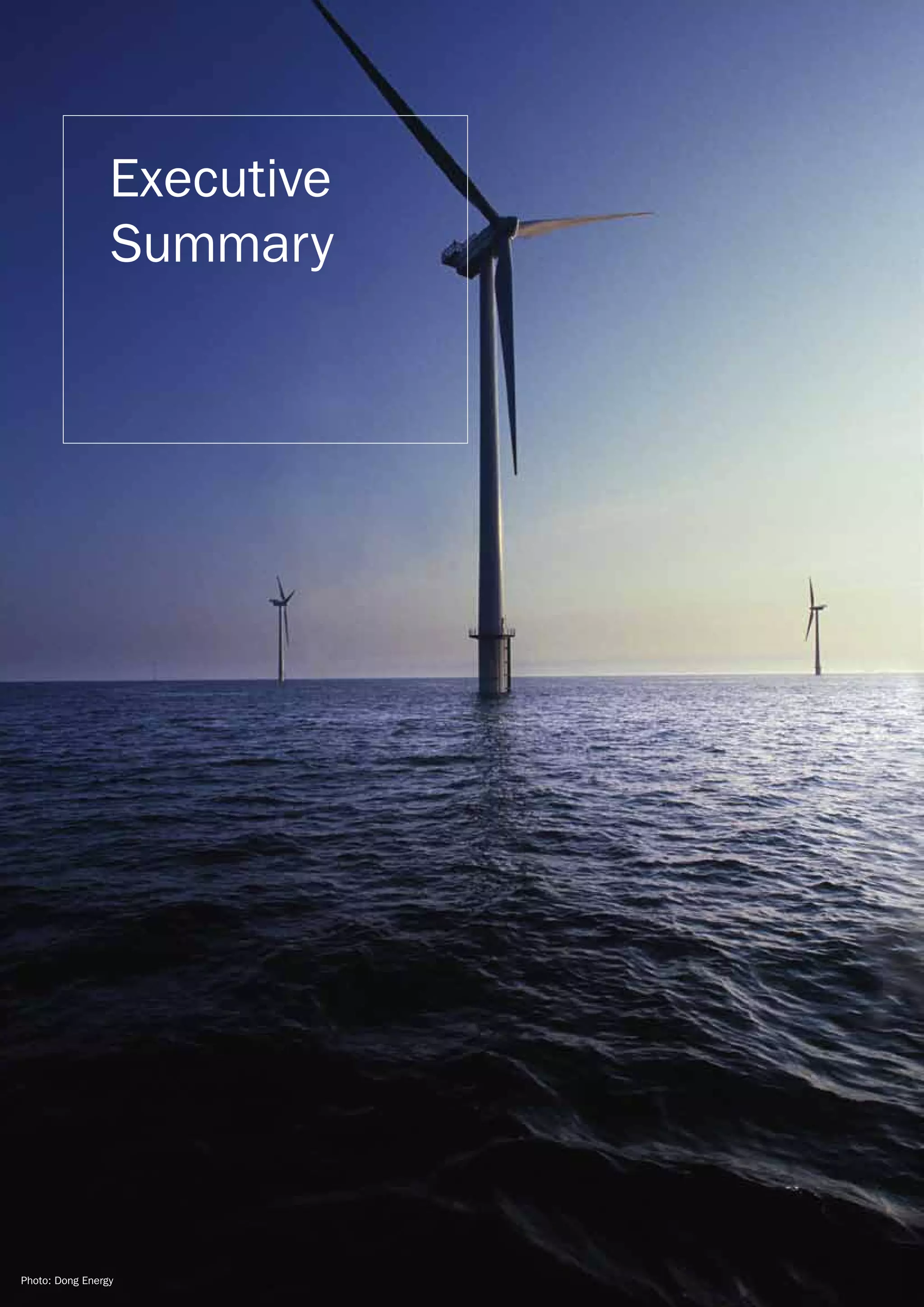 Executive
                 Summary




                     6   OCEANS OF OPPORTUNITY OFFSHORE REPORT




Photo: Dong Energy
 