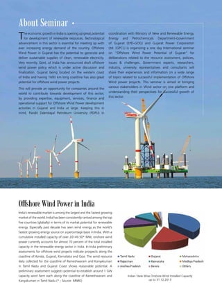 Offshore Wind Power Potential of Gujarat Vibrant | PDF