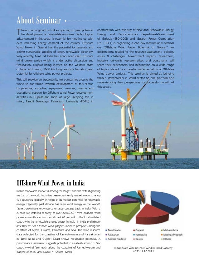 Offshore Wind Power Potential of Gujarat Vibrant