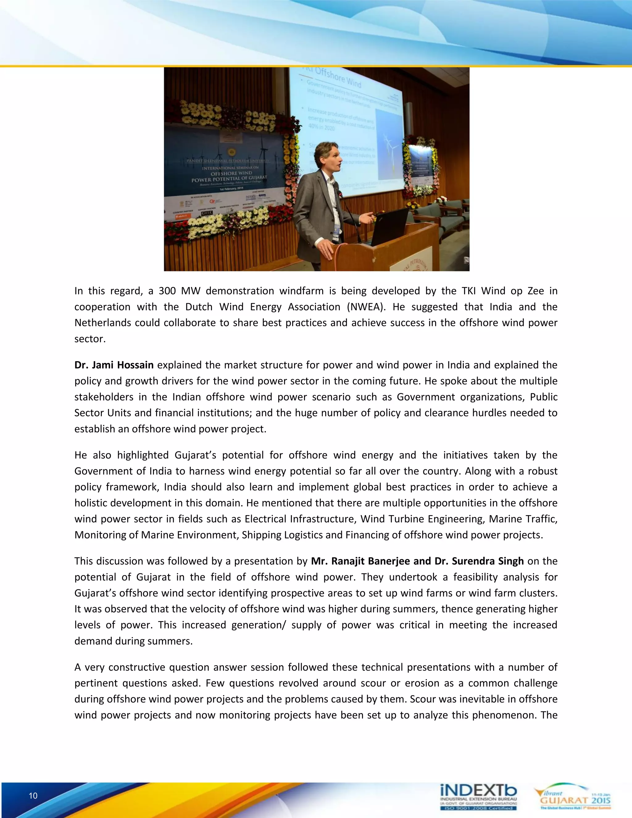 Offshore Wind Power Potential of Gujarat Vibrant | PDF