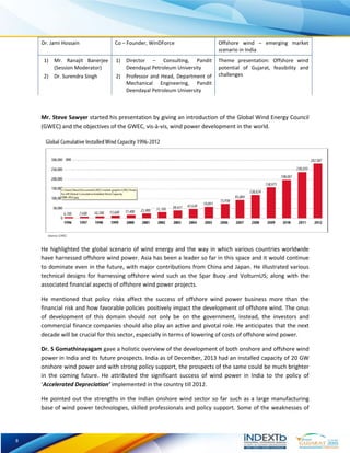 Offshore Wind Power Potential of Gujarat Vibrant | PDF