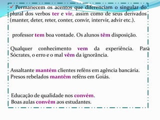 2) Eliminação do TREMA