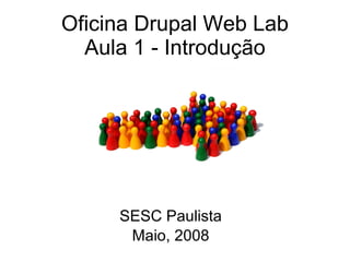 Oficina Drupal Web Lab Aula 1 - Introdução SESC Paulista Maio, 2008 