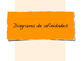 Diagrama de afinidades
 