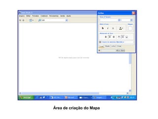 Área de criação do Mapa 
