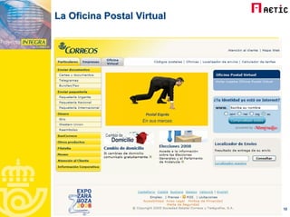 Oficina Postal Virtual Web Aetic Correos