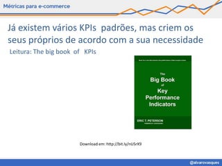 Já existem vários KPIs padrões, mas criem os
seus próprios de acordo com a sua necessidade
Leitura: The big book of KPIs




                       Download em: http://bit.ly/nUSrX9
 