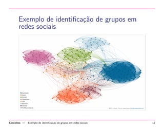 Descobrir conhecimento util: 
 Sintetizar informac~ao: 
? a partir de logs de servidores web, identi 