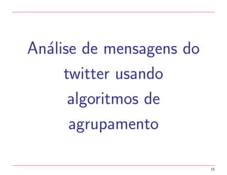 Aprendizagem de maquina 
Supervisionada 
Modelos preditivos 
Classificação Regressão 
Não supervisionada 
Modelos descritivos 
Aprendizagem 
Sumarização Associação Agrupamento 
Conceitos | Aprendizagem de maquina 8 
 