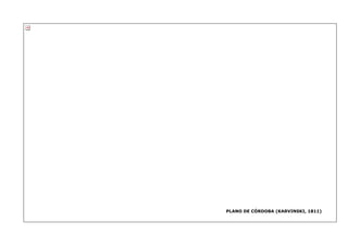 PLANO DE CÓRDOBA (KARVINSKI, 1811)
 