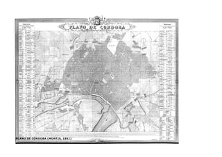 PLANO DE CÓRDOBA (MONTIS, 1851)
 