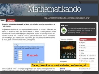 Dicas, downloads, curiosidades, softwares, etc.   