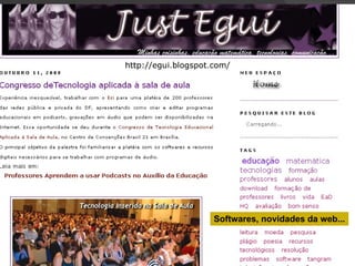 Softwares, novidades da web... 