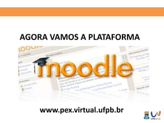 AGORA VAMOS A PLATAFORMA 
www.pex.virtual.ufpb.br 
