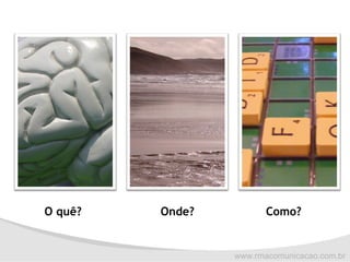 O quê? Como? Onde? 