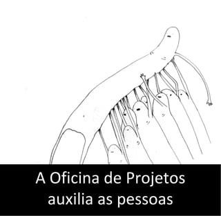 A Oficina de Projetos
auxilia as pessoas
 
