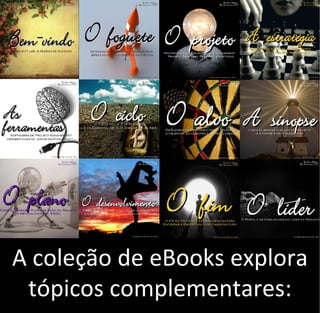 A coleção de eBooks explora
tópicos complementares:
 