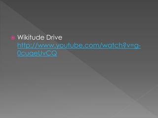  Wikitude Drive
http://www.youtube.com/watch?v=g-
0cuqeUvCQ
 