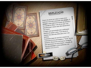 FORMATAÇÃO DE ROTEIROS
 