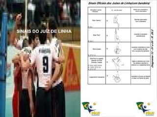 SINAIS DO JUÍZ DE LINHA 