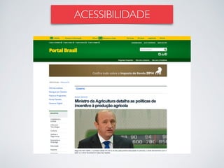 ACESSIBILIDADE
 