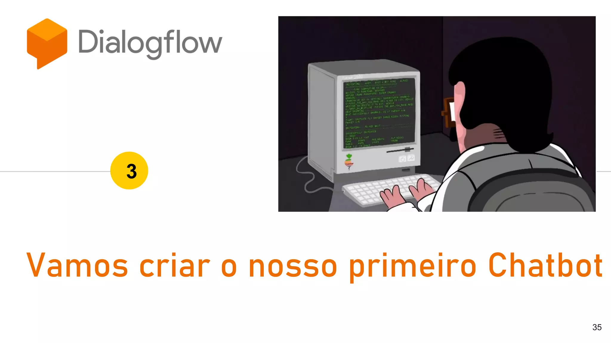 Vamos criar o nosso primeiro Chatbot
3
35
 