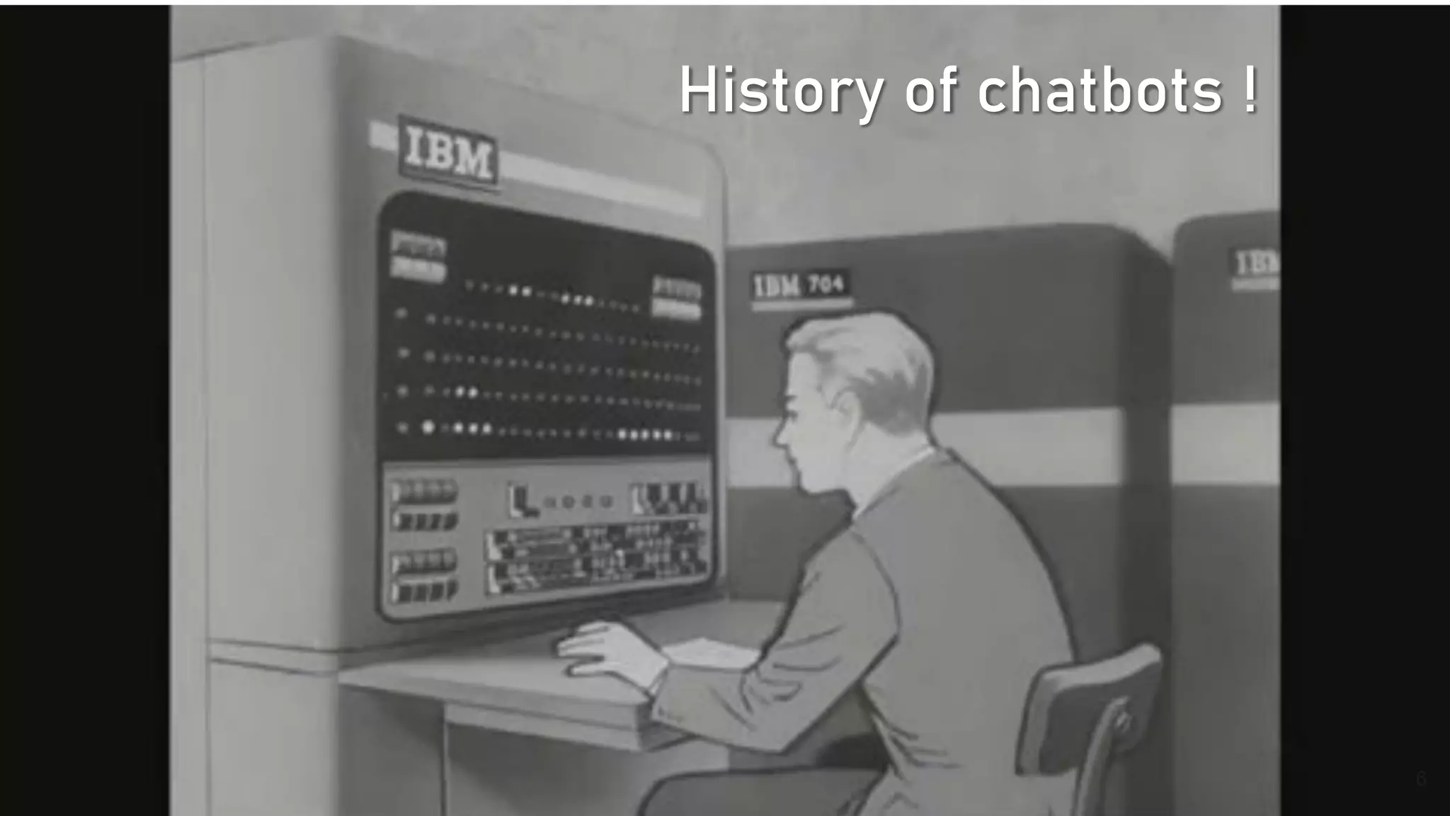 History of chatbots !
6
 