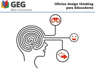 Oficina design thinking
para Educadores
Uma pergunta poderosa:
E se?
 