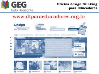 Oficina design thinking
para Educadores
 