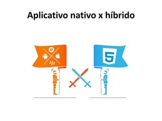 Aplicativo nativo x híbrido
 