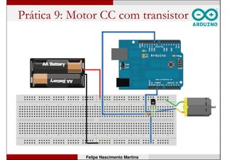 Prática 9: Motor CC com transistor
Felipe Nascimento Martins
 