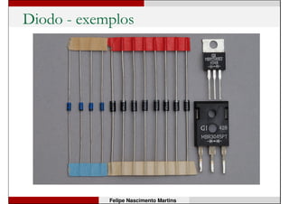 Diodo
• Retificador de onda completa:
Felipe Nascimento Martins
 