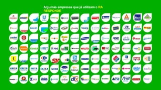 Algumas empresas que já utilizam o RA
RESPONDE
 