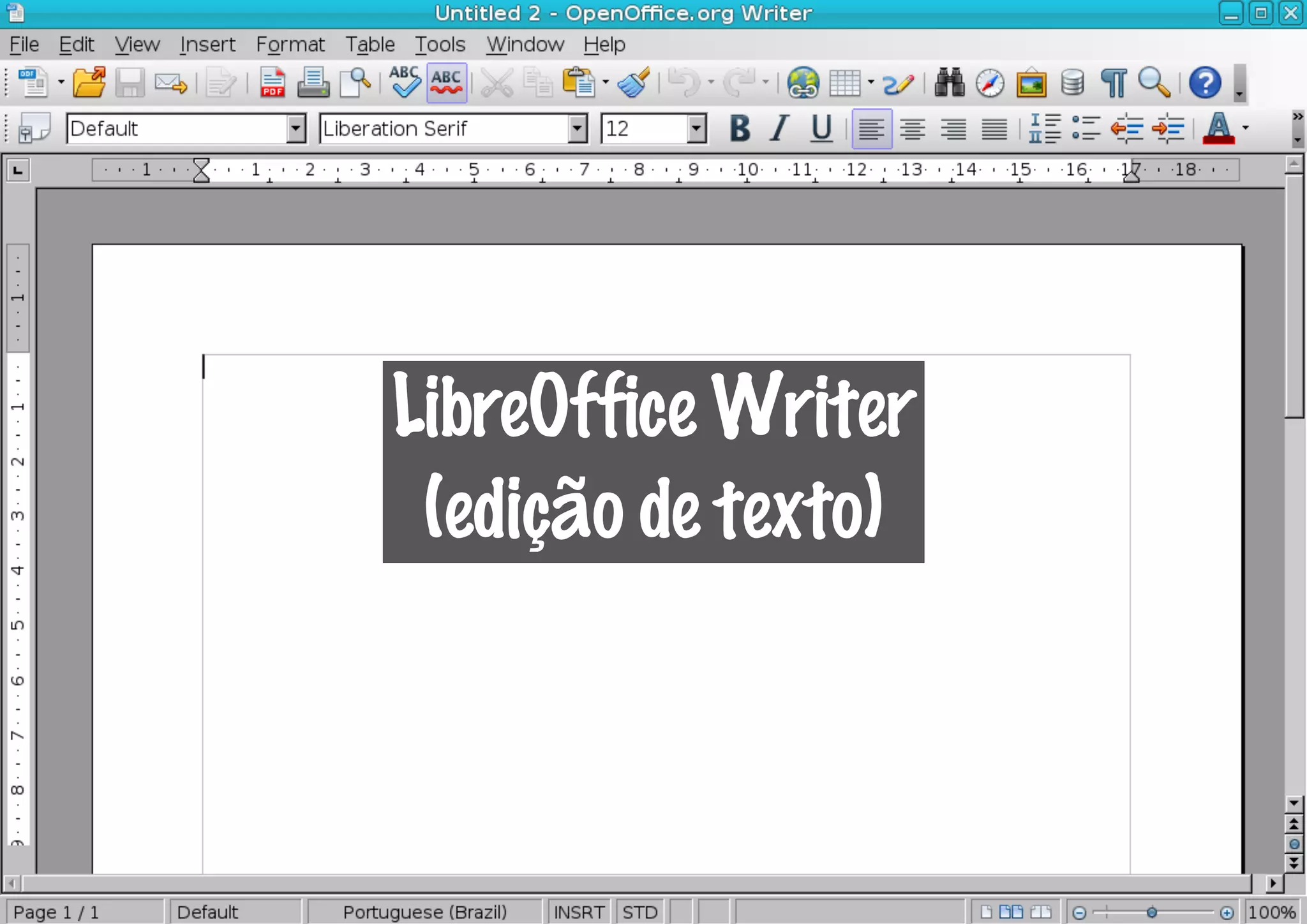 LibreOffice Writer
 (edição de texto)
 