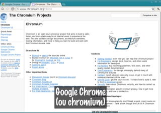 Google Chrome
(ou chromium)
 