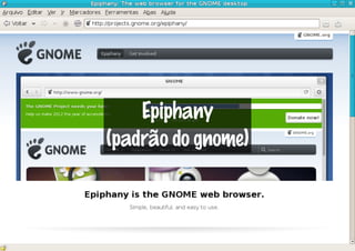Epiphany
(padrão do gnome)
 