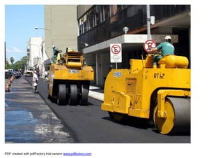Programa de Revitalização
                   Asfáltica – Recuperação do
                   pavimento de 37 vias           do
                   Centro e bairros. Há mais de uma
                   década as ruas e avenidas de Porto
                   Alegre não recebiam camada
                   asfáltica totalmente nova.




PDF created with pdfFactory trial version www.pdffactory.com
 