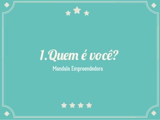 1.Quem é você?
Mandala Empreendedora

 