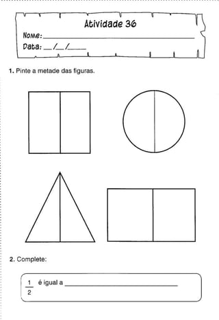 Oficina para casa 1º ano