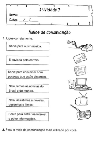 Oficina para casa 1º ano