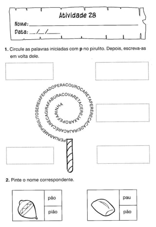 Oficina para casa 1º ano