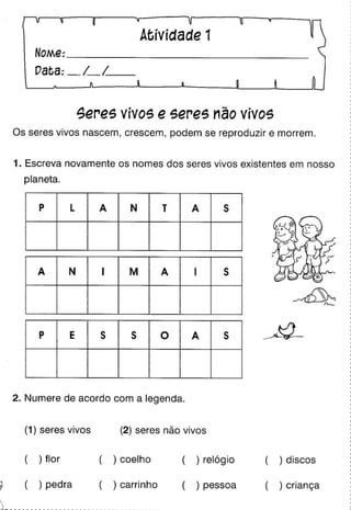 Oficina para casa 1º ano