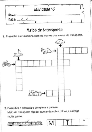 Oficina para casa 1º ano