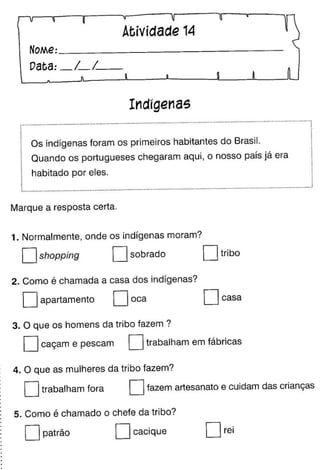 Oficina para casa 1º ano