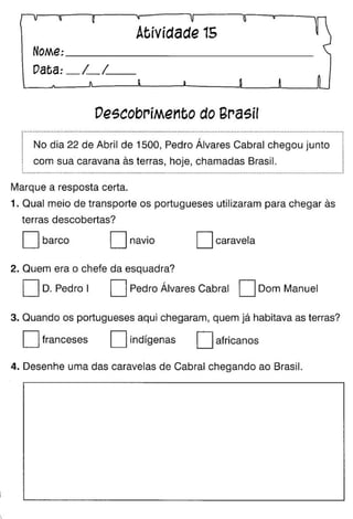 Oficina para casa 1º ano