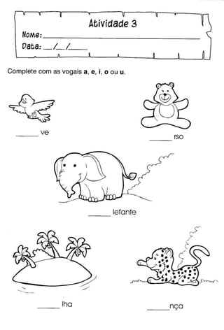 Oficina para casa 1º ano