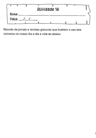 Oficina para casa 1º ano